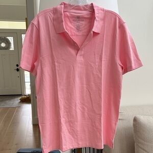 Mack Weldon Men's Polo Shirt in Soft Pink